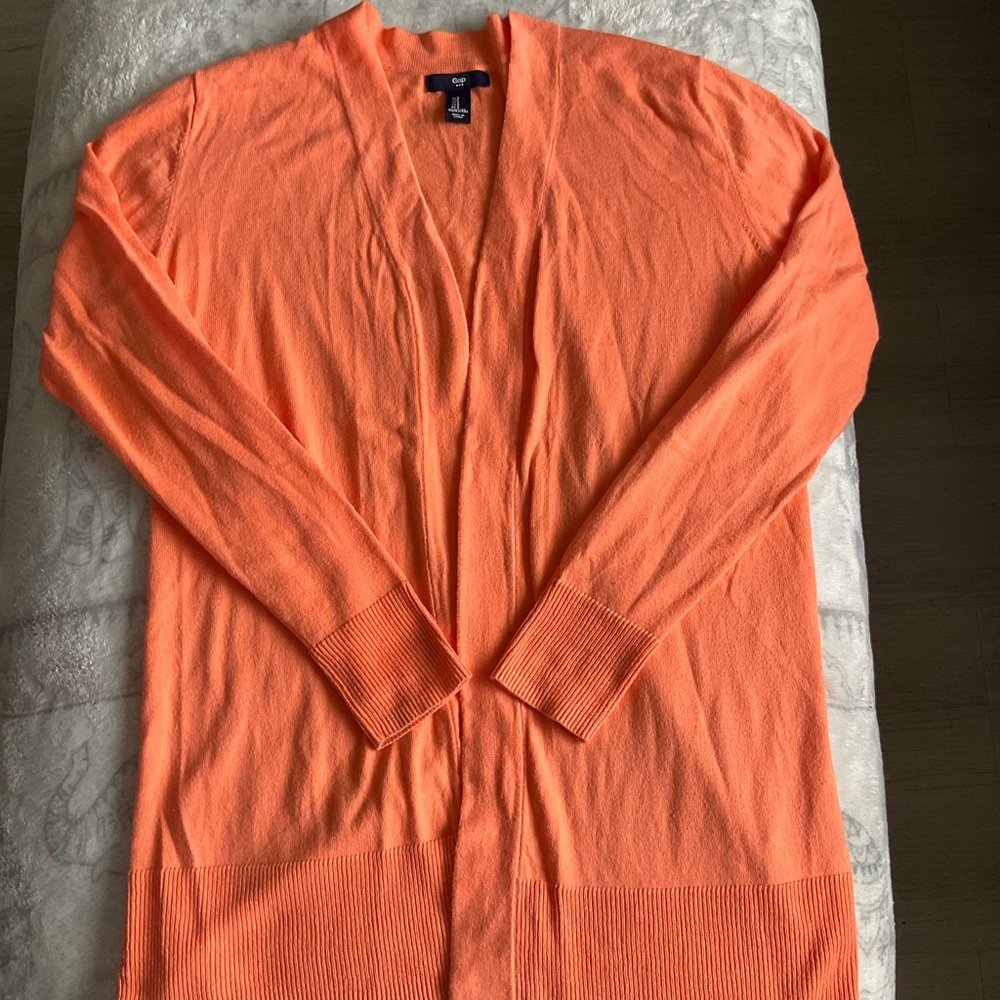 GAP Bright Orange Men's Cardigan